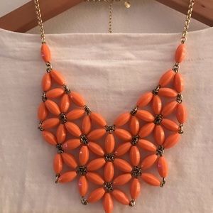 J.Crew Coral Beaded Necklace